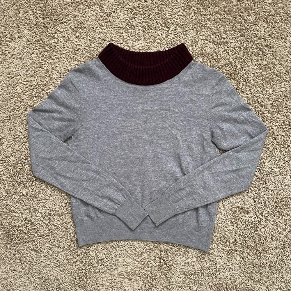 Acne Studios Keegan Marino PAW17 100% Wool Sweater Pullover Sz XS Crewneck Gray